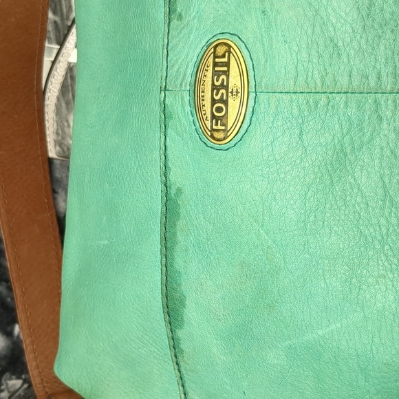 Fossil green leather purse - Picture 5 of 14